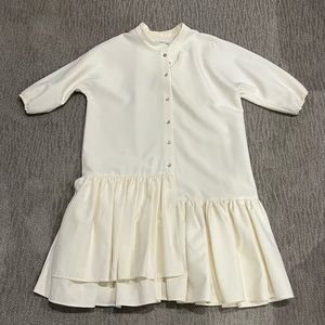 Christina Rohde girls white button down dress